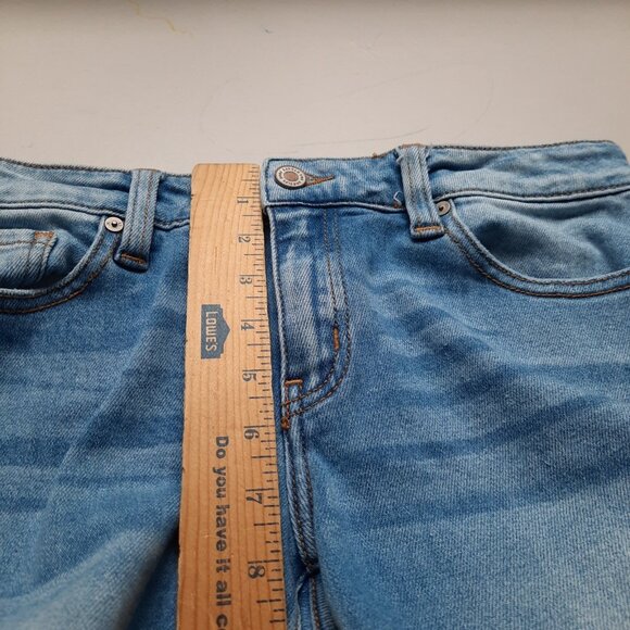 Kancan Jeans Womens 9/28 Low‎ Rise Skinny Ankle Distressed Raw Hem Boho Stretch - Picture 8 of 10